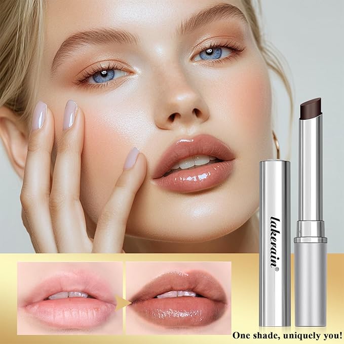 Honey Lipstick Tinted Lip balm, Hydrating Nourishing Sheer Formula Lipstick, Natural Glossy Finish (1 PC BLACK + 1 PC PINK)