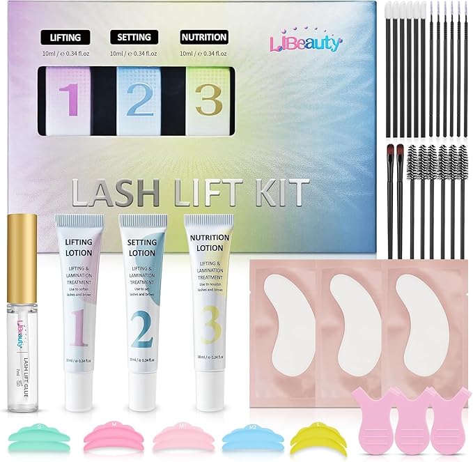 Libeauty Lash Lift Kit, Brow Lamination Kit, Lash Perm Kit, Eyelash Perm Tube Design, Precise Control, Convenient Storage, Simple Operation, Suitable For Home And Salon