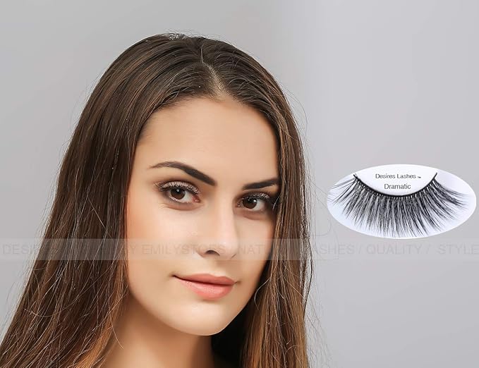Natural Lashes 3D Layered Effect Fake-Mink Eyelashes Multipack 5Pairs, Dramatic