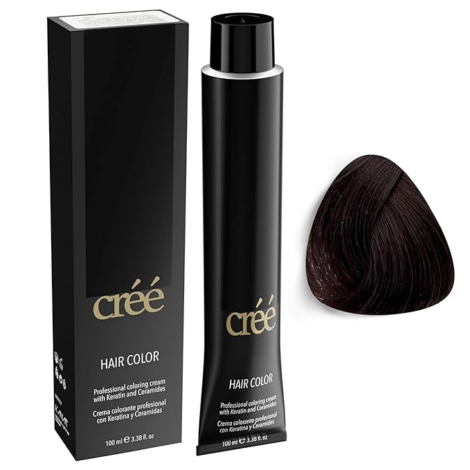 Cree Professional 5.1 - Light Ash Brown Permanent Hair Color - Long Lasting, Rich Vibrant - Gray Coverage 100ml - 3.4 fl.oz.