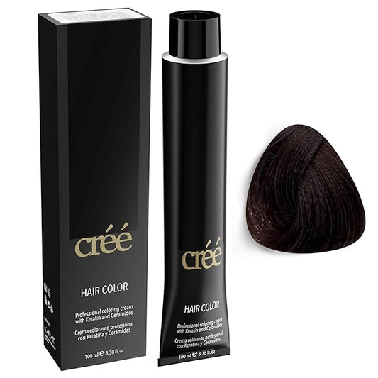 Cree Professional 5.1 - Light Ash Brown Permanent Hair Color - Long Lasting, Rich Vibrant - Gray Coverage 100ml - 3.4 fl.oz.