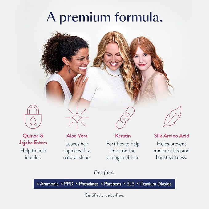 eSalon Permanent Hair Color & Hair Dye Complete Kit - Medium Brown Natural Golden - Personal Colorist Kit for Up To 100% Gray Coverage for All Hair Types - Professional-Grade Ammonia-Free Hair Dye
