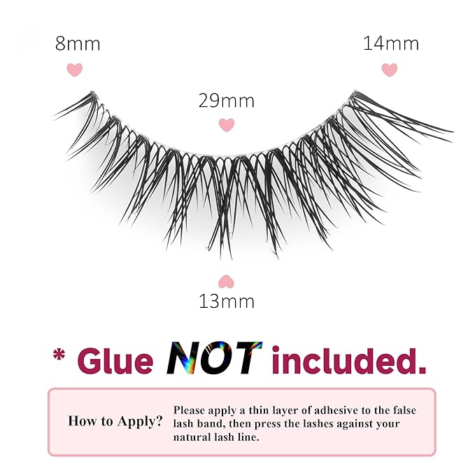 Fake Lashes Natural False Eyelashes Wispy Fake Eyelashes UT9