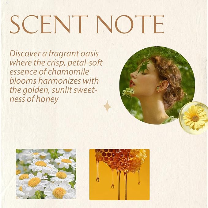 Hair Perfume Oil for Women, Long-Lasting Pheromone Perfume with Natural Herbal Extracts, Honey Infused Coconut Chamomile Nourish & Hydrate Portable Mist, 1 fl.oz