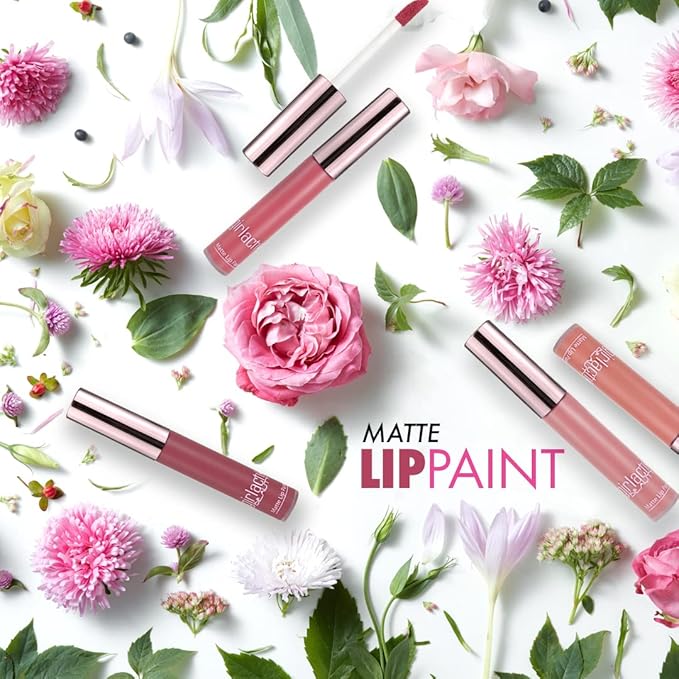 Girlactik Long Lasting Matte Lip Paint Liquid Lipstick in Allure- Long wearing, Smooth Application, Pigmented, Non-Crack Formula, Lightweight, 7.5 ml / .25 oz, (Flirtatious)