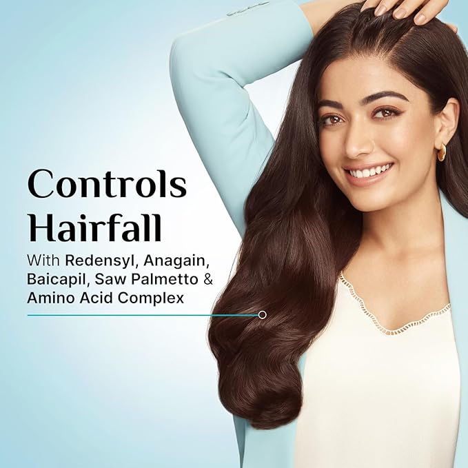 Pilgrim Redensyl & Anagain Hairfall Control Shampoo with Korean Black Rice 6.76 Fl Oz (200ml) | Anti Hairfall shampoo for Men & Women | Reduces Hairfall | Enhance Hair Thickness | For All Hair Types
