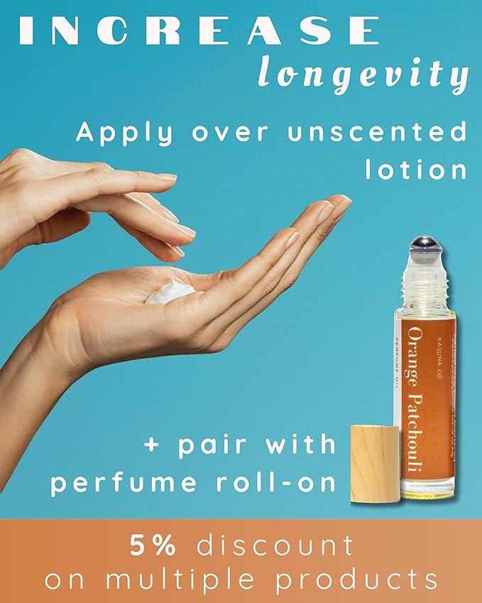 Orange Patchouli Natural Hair & Body Mist Spray, Pure Essential and Fragrance Oils, Alcohol-Free, Handmade in California, 0.5Fl Oz