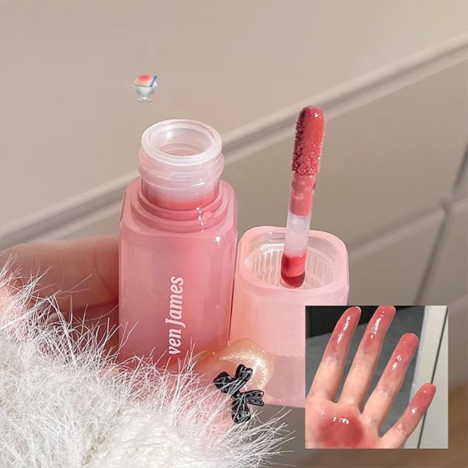 Petansy 4pcs Lip Gloss | Long-Lasting, Moisturizing, Plumping, Revitalizing for Dry Lips, Waterproof, No Peel Off, Hydrating, Nourishing Crystal Clear