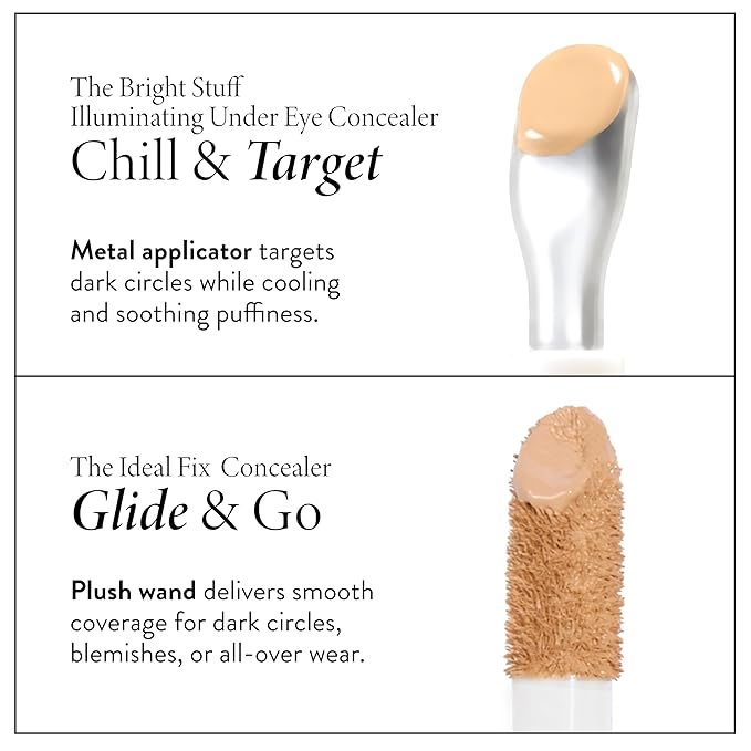 LAURA GELLER NEW YORK The Bright Stuff Illuminating Under Eye Concealer with Cooling Metal Tip - Light Coverage (07 Deep)