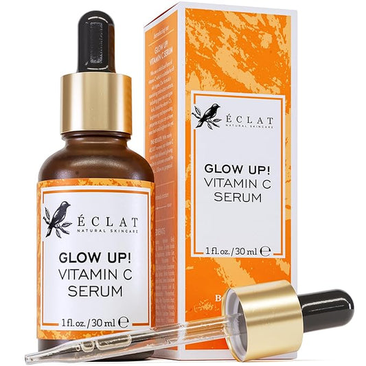 Eclat Skincare Vitamin C Face Serum - Skin Care for Dark Spots, Vitamin C Serum with Hyaluronic Acid, Ferulic Acid, & Vit E - Anti Aging and Skin Brightening, Vit C Face Care 1 Fl Oz
