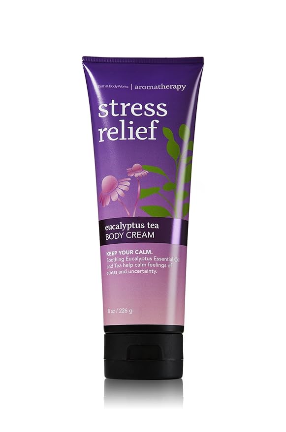 Bath Body Works Aromatherapy Stress Relief Eucalyptus Tea 8.0 oz Body Cream
