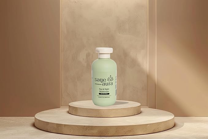 Sage Aura Day & Night Moisturizer | 3.5 Oz Pack | Premium Ingredients | Fast Absorbing | Nourishes & Hydrates Dry & Dull Skin