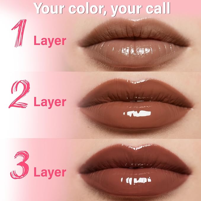 Lip Stain - Lip Stain Peel Off | Waterproof, Transfer-Resistant, Smudge-Proof | Precise Application, One-Peel Finish | Long Lasting Lip Liner Stain for All-Day Color Hold（Light Brown）