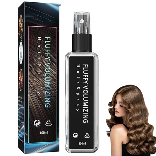 Fluffy Volumizing Hair Spray, Extra-Volume Magic Spray, Long-lasting Bright, Instant Volumizing with Non Greasy & Non Sticky, Suitable For All Hair Types-3.57 Oz (100ml)