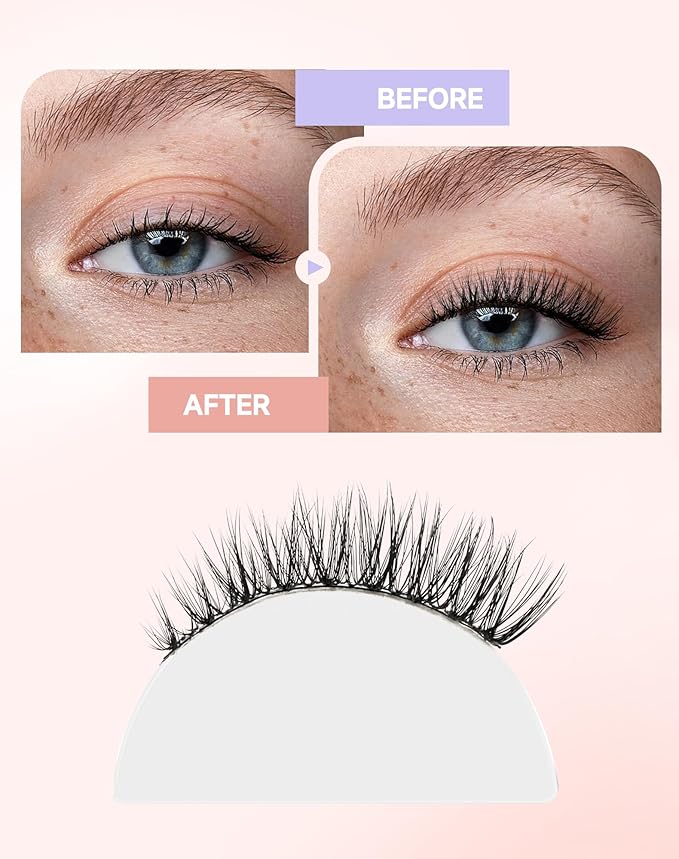 Natural Wispy Lashes False Eyelashes Strip Lashes Nature02