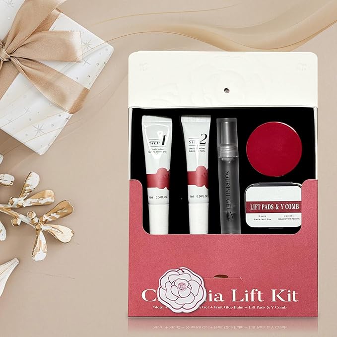 Upgraded Lash Lift Kit Professional - Eyebrow Lamination & Eyelash Perm Kit with High Adhesion Glue and Long-Lasting Curling Set, Gentle Formula for Sensitive Eyes