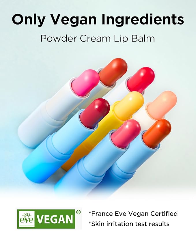 [TOCOBO] Powder Cream Lip Balm 032 Rose Petal 0.67 oz / 19g | Soft Matte Velvet Type Vegan Lip Balm & Creamy Powder Texture without Exfoliation, mother's day