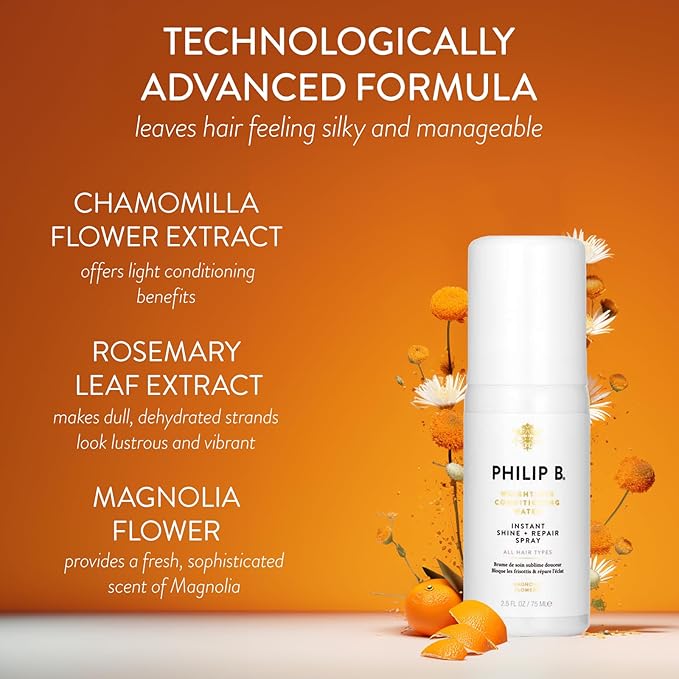 PHILIP B Weightless Conditioning Water, 2.5 fl. oz. (75 ml) - Restores Bounce and Smoothness, Giving Hair Shine & a Fuller Appearance