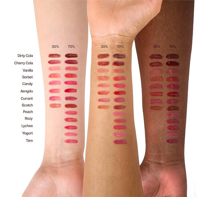 fwee 3D Voluming Gloss 70% (Rich) | Taro 70% | High Shine, Non-Sticky Lip Gloss for Makeup | Long-Lasting, Moisturizing Gel Formula | 30%, 70% Pigment Options | 5.3g