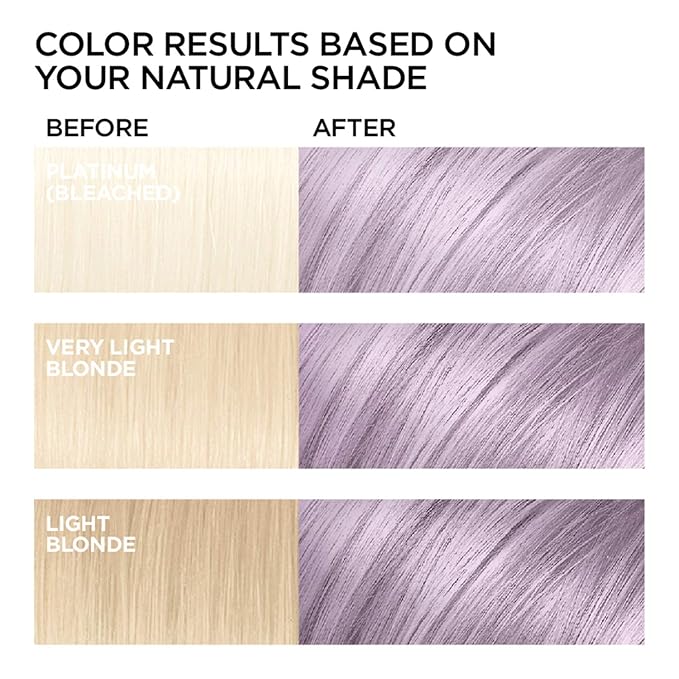 L’Oréal Paris Feria Pastels Hair Color, P12 Lavender Dusk (Smokey Lavender)