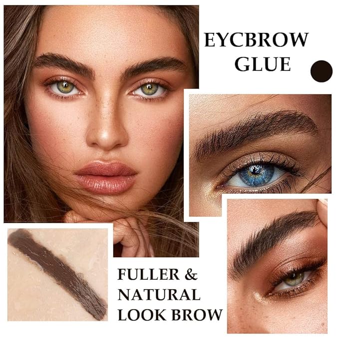 Kaely 2Pcs Thickening Brow Mascara,Tinted Eyebrow Gel Waterproof,Eyebrow Color Makeup,Brow Fast Sculpt,Vegan,Cruelty Free,maquillaje gel para cejas a prueba de agua,07 Espresso