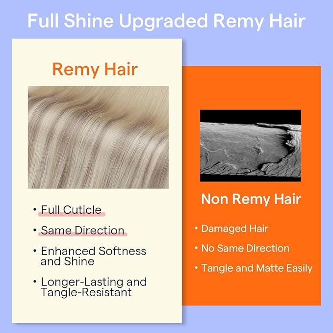 Full Shine Blonde Clip in Hair Extensions Real Hair Extensions Clip in Human Hair Nordic Balayage 18 Ash Blonde Fading to 22 and 60 Double Weft Straight Hair 7 Pcs 16 Inch 120 G
