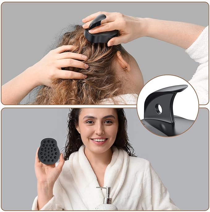 Electric Hair Scalp Massage Brush with Soft Silicone Bristles,3-Level Vibration,IPX6 Waterproof for Hair Growth & Dandruff Removal, Scalp Exfoliator(Light Green)