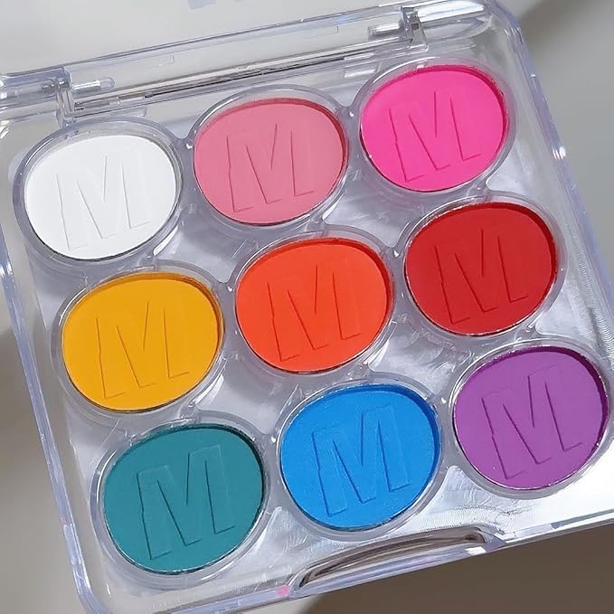 Colorful Eye Shadow Plattet For Woman，Brights Matte Eyeshadow Palatte PROFESSIONAL MAKEUP Ultimate Eye Shadow Palette, Eyeshadow Palette, Paletas De Sombras Para Ojos (Colorful)