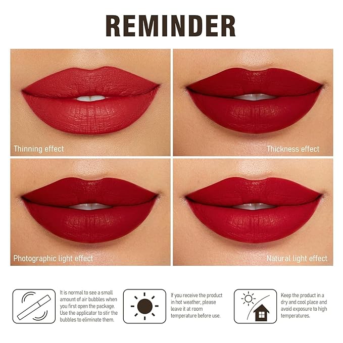 Brown Nude Lipstick for Women Color Stay Long Lasting Lipsticks, No Smudge Matte Liquid Lipstick Transferproof Waterproof Lip Stick, DINNER TIME