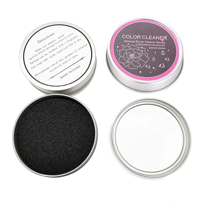 3Pcs/Set Makeup Brushes Cleaner Sponge Dry Brushes Cleaner Eye Shadow or Blush Color Removal Sponge Tool