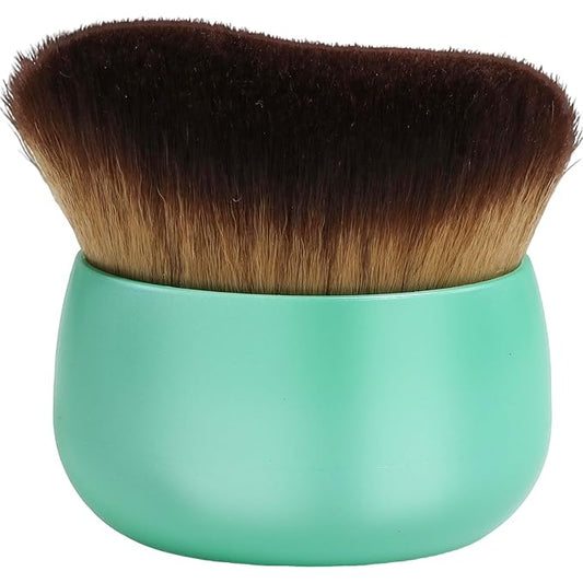 Makeup Blend & Blur Extra Large Body Brush for Self Tanner,Leg Makeup & Bronzer Self Tan Applicator, Powder, Foundation, Blusher, Bronzer，Massager for Face Gift box (Green)