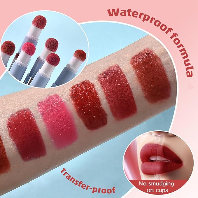 Matte lip cream, Highly Pigmented Color, Smooth & Long Lasting Velvet Lipstick, Waterproof Smudge Proof, Moisturizing, Lightweight/Comfortable, lip mud