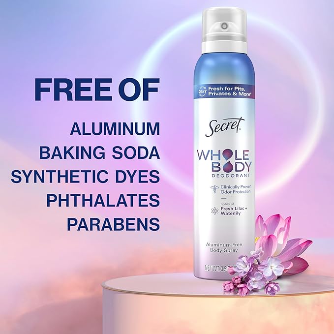 PENDING Sec Body Spray Lilac&Wtrlily 12/3.5oz