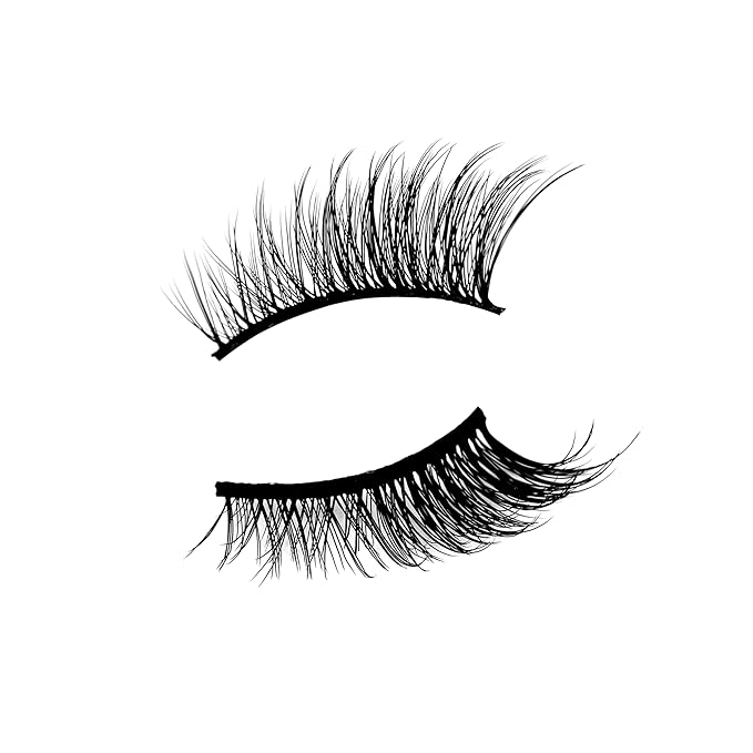 Half Lashes Strips False Eyelashes Fairy Natural Lashes Cat Eye Look Wispy Short Band 3/4 Lashes 8 Pairs Pack Fluffy Volume Small Accent Lash Fake Eyelashes 3D Faux Mink Lashes Extensions