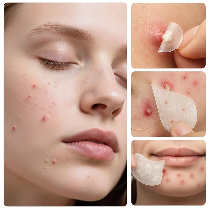Pimple Patches for Face, 320 Counts 5 Sizes Large Patches, Hydrocolloid Blemishes Patch, Spot Dots Cover for Body, Chin, Cheek Zits & Blemish & Breakouts