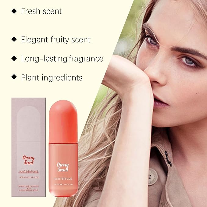 Hair Mist Perfume & Full Body Spray for Women - Cherry Sweet Body Fragrance Mist, Freshen Hair, Body & Pillows, 50mL