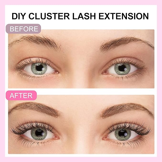 168Pcs Ultra-Fine soft Lash Clusters 0.03 mm thick 9-16mm Mixed Length Natural Wispy Eyelash Clusters Lightweight, easy to apply Lashes With premium eyelash effect (QR-0.03mm thickness - 168Pcs)