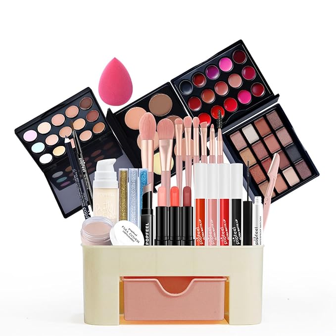 Makeup Kit for Women Full Kit, All in One Makeup Gift Set, Make-up Sets with Eyeshadow Blush Concealer Palette Lipstick Mascara Eyebrow Pencil Makeup Box, Multi-purpose Beauty Cosmetic Set