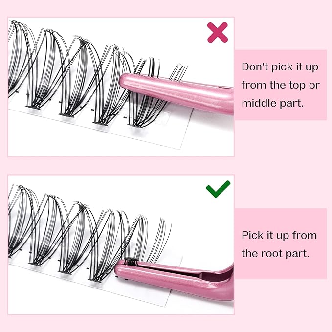 280 Pcs Individual Lashes 20D-C-0.07-9-16mix Cluster Lashes 10D 20D C D Curl Wispy Lashes Bottom Lashes DIY Lashes At Home（20D-C-0.07-9-16mix）