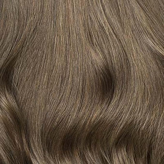 Luxy 100% Remy Human Hair - Seamless Clip-In Hair Extensions - Multi-Dimensional Color for Natural Blending, Adds Volume & Length 240 grams 24" Ash Brown Seamless