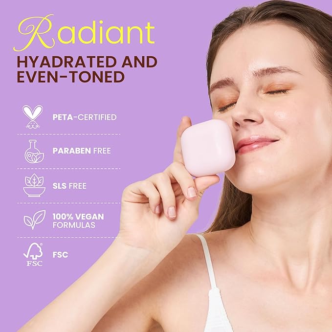 Koji White Kojic Acid & Hyaluronic Acid Skin Brightening Soap for Hydrating, Face Moisturizer, Skin Radiant, Cleansing Bar, Reduces the Appearance of Wrinkles with Vitamin E, Vegan, 2.82 Oz (2 Bars)