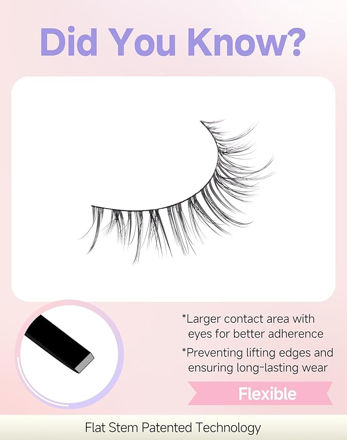 Natural Lashes Natural Eyelashes Natural Look Wispy Lashes Mink Lashes False Eyelashes Fake Eyelashes C Curl Lashes Strip Lashes Pure-01