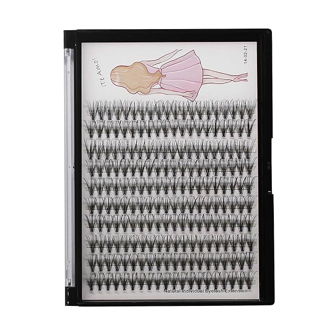 8-22mm to Choose 20D/40D/60D/80D/100D Individual False Eyelashes Makeup Cluster Eyelashes Thickness 0.07mm D Curl Natural long Black Soft 3D Eye Lashes Extensions (20D-11mm)