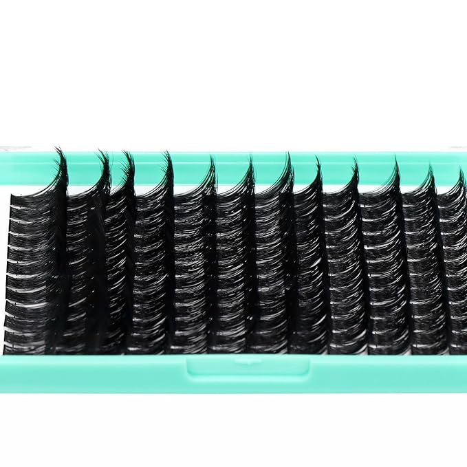Bodermincer Lash Clusters D Curl Black/Brown/Colored Lashes 10-12-14/12-14-16/16-18-20mm Mixed Lash Clusters Kit For Beginner (M01# 14-25mm Mixed)