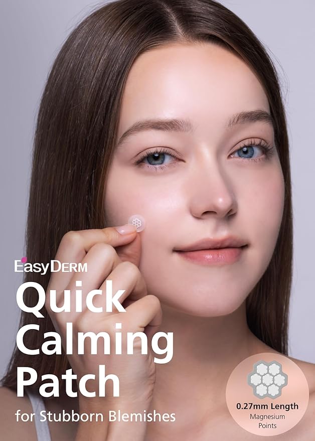 Quick Calming Magnesium Patches(20 patches) with Cica Ampoule - Intensive Care, Pimple patches, Hydrocolloid Band, Zits Spot care Overnight Home Care 2-8 hours, New boxs types