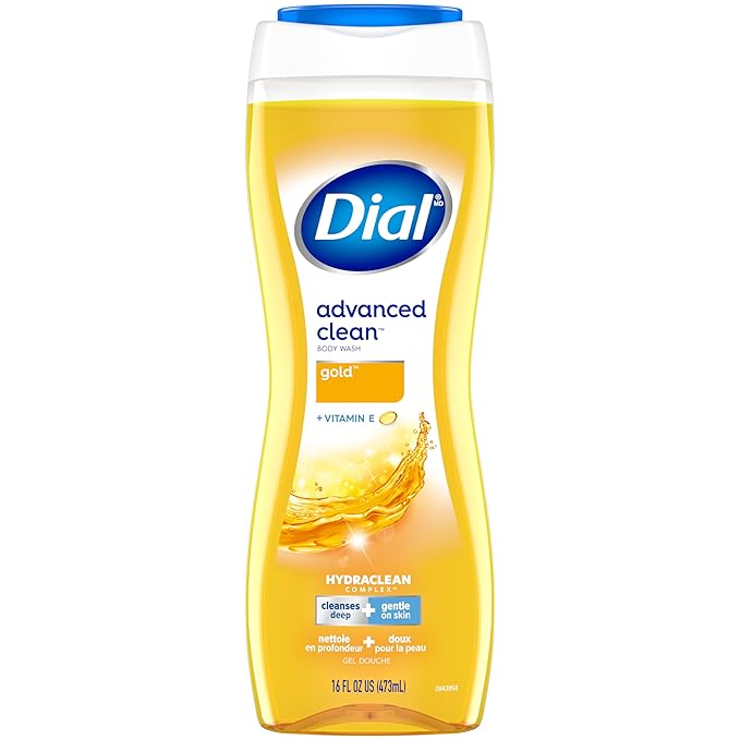 Dial Body Wash, Advanced Clean Gold, 16 fl oz, Pack of 6