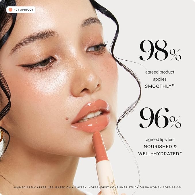 Nature Republic HONEY MELTING LIP (01 APRICOT) SOFT LIP STICK, Hydrating Gloss, Moisturizing balms, Sheer tint, Shine & Nude, Glowy Finish, korean make up, Stocking Stuffers