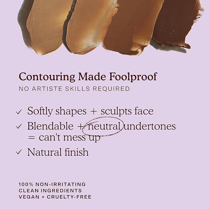 Tower 28 Sculptino Soft-Matte Cream Contour and Bronzer - Clean, Cruelty-Free Face Makeup – Sensitive Skin Safe - Shade: Broad, Fair Light with Neutral Undertones, 0.16 FL Oz / 4.5 mL