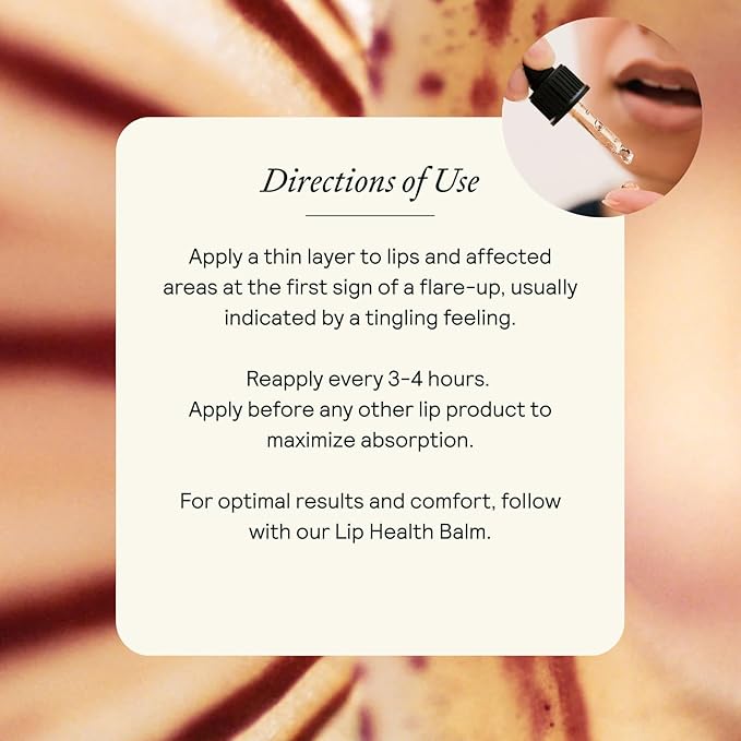 Lip Rescue Serum - Plant Flavonoid Complex - Fast-Absorbing - For Cold Sores & Fever Blisters - Rapid Relief & Recovery - Hydrates & Protects Lips - Lightweight Formula - 0.17 fl oz