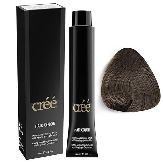 Cree Professional 5.01 - Cold Light Brown Permanent Hair Color - Long Lasting, Rich Vibrant - Gray Coverage 100ml - 3.4 fl.oz.